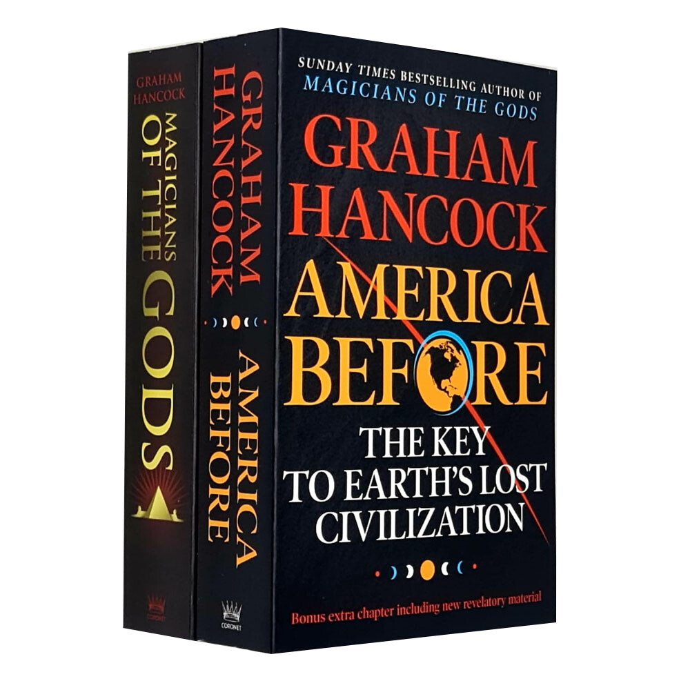 Graham Hancock 2 Books Collection Set (Magicians of the Gods & America Before)