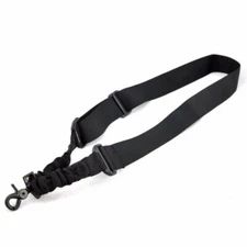 Tactical Single 1 Point Rifle Sling Bungee System Gun Strap Hunting Accessories
