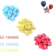 Insulated 90 Degree Right Angle Connectors Nylon Female Flag Terminal 50PCS