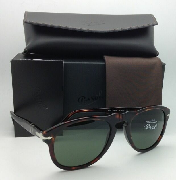 New Authentic PERSOL Sunglasses 649 24/31 52-20 Havana with
