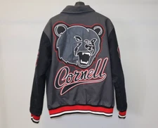 Stall & Dean Cornell University Big Red Wool Varsity Letterman Jacket Size XL