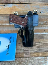 Don Hume H738 Plain Black Duty Holster For Sig P220 P226 Hangers Lined RIGHT