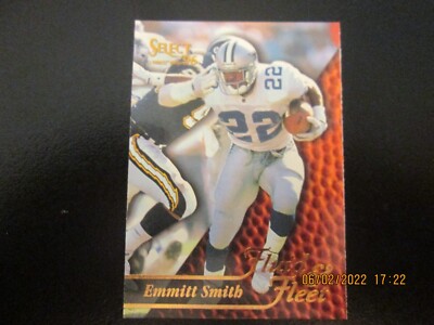 EMMITT SMITH DALLAS COWBOYS 1996 PINNACLE SELECT FLUID & FLEET CARD #187