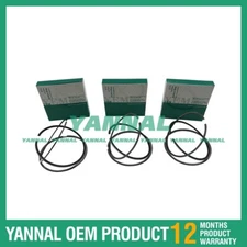 3X Piston Ring STD For Yanmar 3TNE82 Excavator engine parts