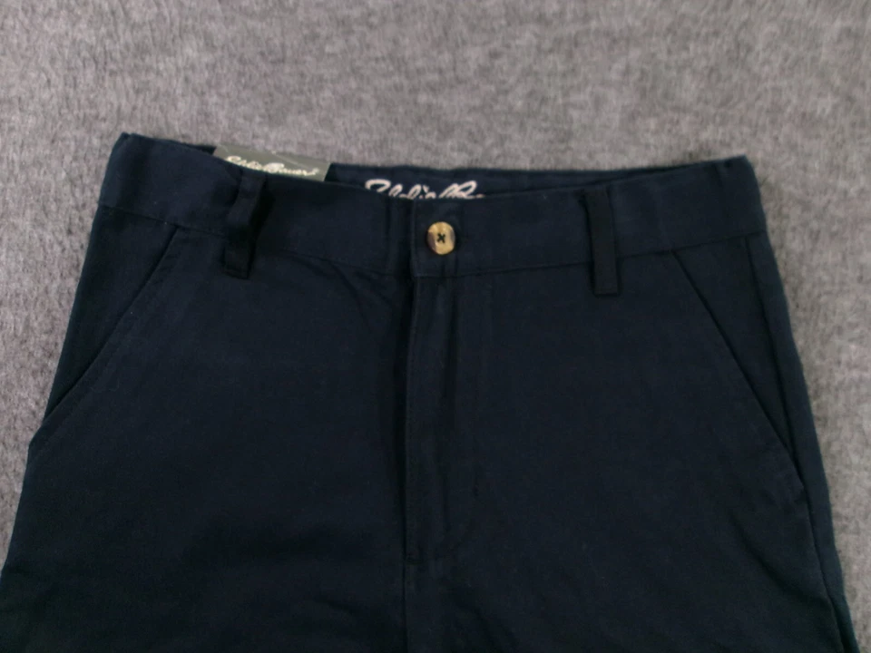 Eddie Bauer 工装短裤青少年 8 蓝色实用口袋校服因果 — 第 2/4 张图片