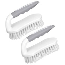 2 Pack Cleaning Brush with Long Handle Bathtub Cleaner for Kitchen Carpet