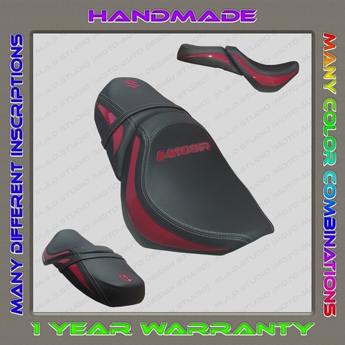 CUSTOM (Black+Red-gloss) Seat Cover Suzuki BOULEVARD M109R (INTRUDER M1800R) 06+ - Bild 1 von 13