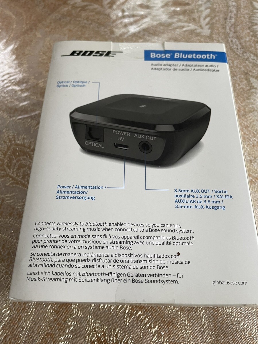 Bose Bluetooth Audio Adapter 727012-1300 8 Devices Black Bose Bluetooth Audio Adapter 727012-1300 8 Devices Black