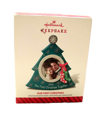 Hallmark 2014 Our First Christmas Together Photo Keepsake Christmas Ornament New