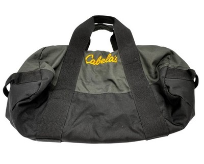 Cabelas Large Duffel Bag Travel Luggage Camping Outdoor Tote Gray Black Unisex