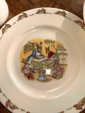   Vintage Easter Royal Doulton "Bunnykins" 3 Piece Childrens Set 1960s B Lot