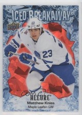 2023 Upper Deck Allure Iced Breakaway Red 43/99 Matthew Knies #IB-24 Rookie RC