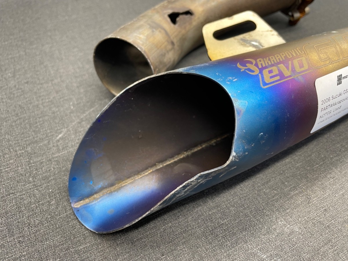 Akrapovic evo GP Slip On Exhaust DAMAGED Genuine | eBay