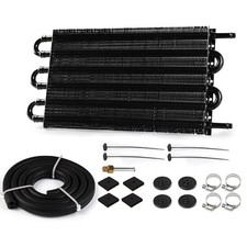 5/16" Transmission Oil Cooler, Aluminium 6 Pass Tube and Fin Cooler Kit 6 Row