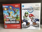 Nintendo Wii Lot Mario Kart Wii Super Mario Bros