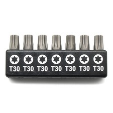 TMAX 7pc 1" T30 Torx Star 6P Bit Set Quick Change Screwdriver Bits Impact Ready