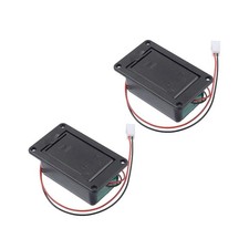Acxico 2Pcs 9V Battery Box Holder Case Cover Holders Active Guitar Bass...