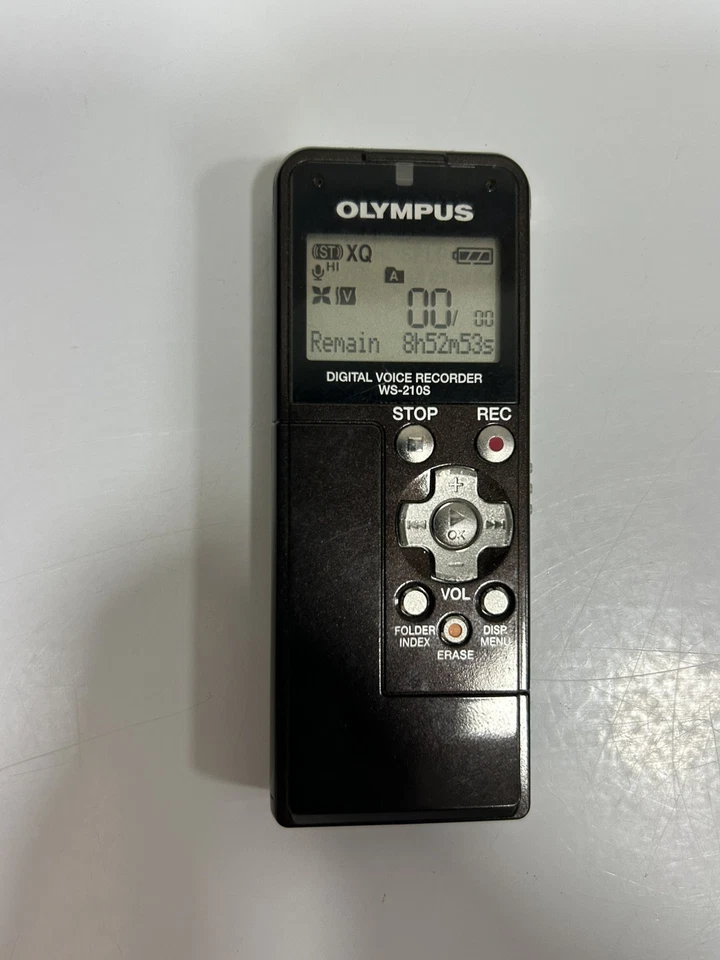 Olympus WS-210S (512 MB, 138.5 Hours) Handheld Digital Voice Recorder Brown Used - Image 3 of 4