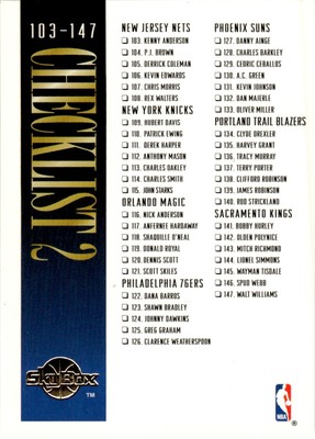 1994 SkyBox #200 Checklist