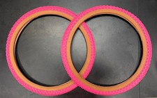 20x 1.75 Pinkgum Sidewall Bmx Bicycle Tires Set