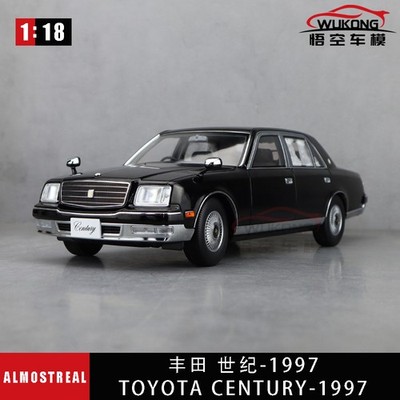1/18 Toyota Century 1997 Almost Real 870201 Schwarz Diecast Modellauto Geschenke