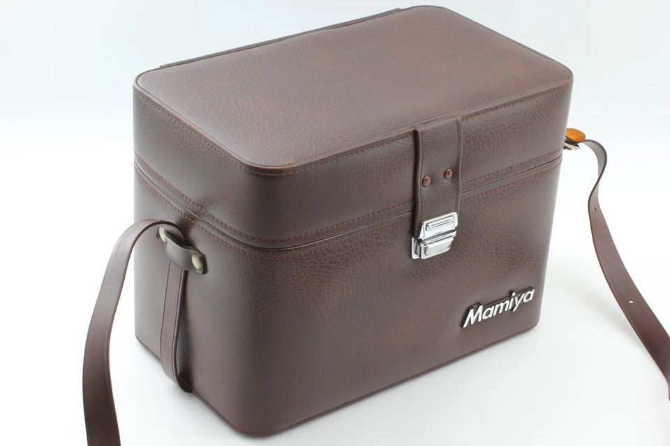 ¡Bolso de cuero raro! [COMO NUEVO] Bolsa rígida original Mamiya para RB67 RZ67 de JAPÓN Foto 4 de 4