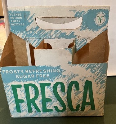 Vintage Fresca Bottle Carton Cardboard