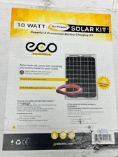 10 Watt Solar Battery Charging Kit, GP-ECO-10, Go Power