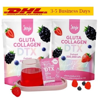 2xJOJI Collagen DTX Plus Gluta 200,000 mg Mixed Berry Pune Bark Vitamin C Drink