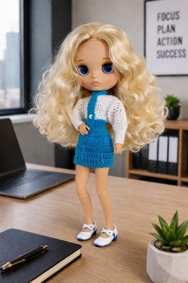 Strick Puppenkleidung Blythe Puppe 3 Teile