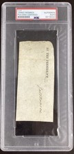 James Monroe Signed Cut 3x5 Autograph By The President PSA/DNA