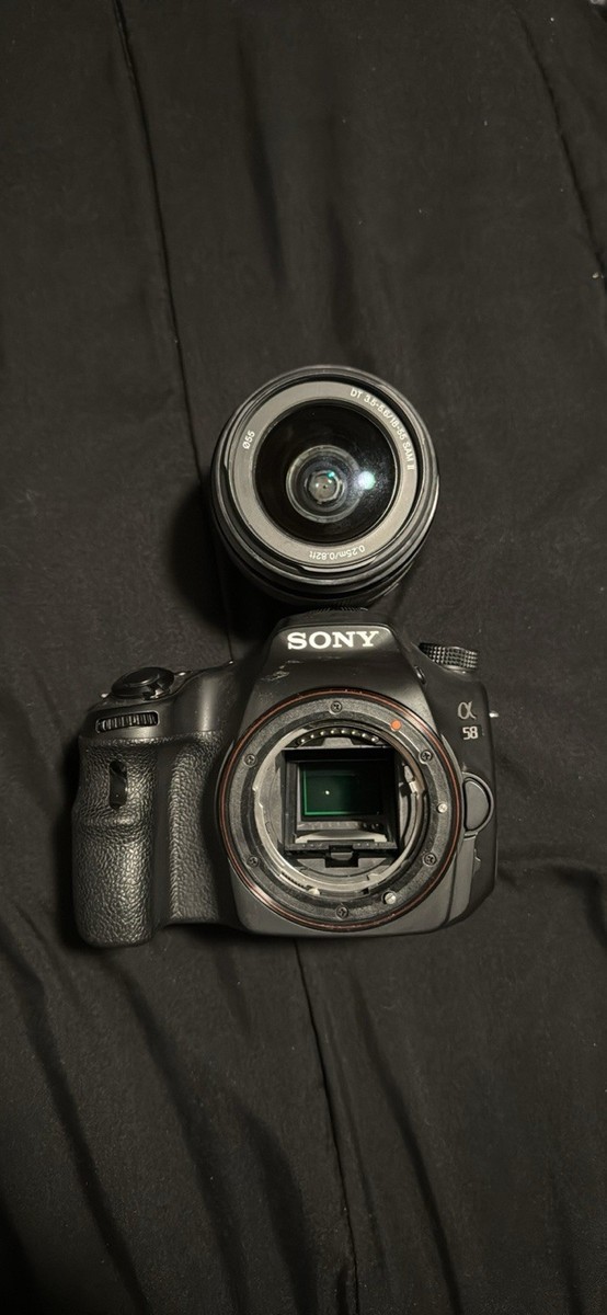 Sony Alpha SLT-A58 20.4MP Digital SLR Camera - Black (Kit w/ DT