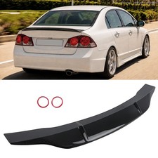 Carbon Look Trunk Wing Spoiler For Honda Civic Sedan 8th Gen 06-11 Duckbill
