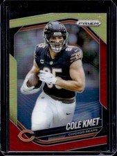 2025 Panini Prizm Cole Kmet Red & Yellow #/44 Bears