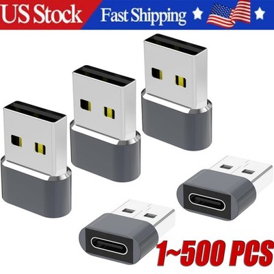 1~500PCS USB C3.1 Type C Female to USB3.0 Type A Male Port Converter Adapter LOT