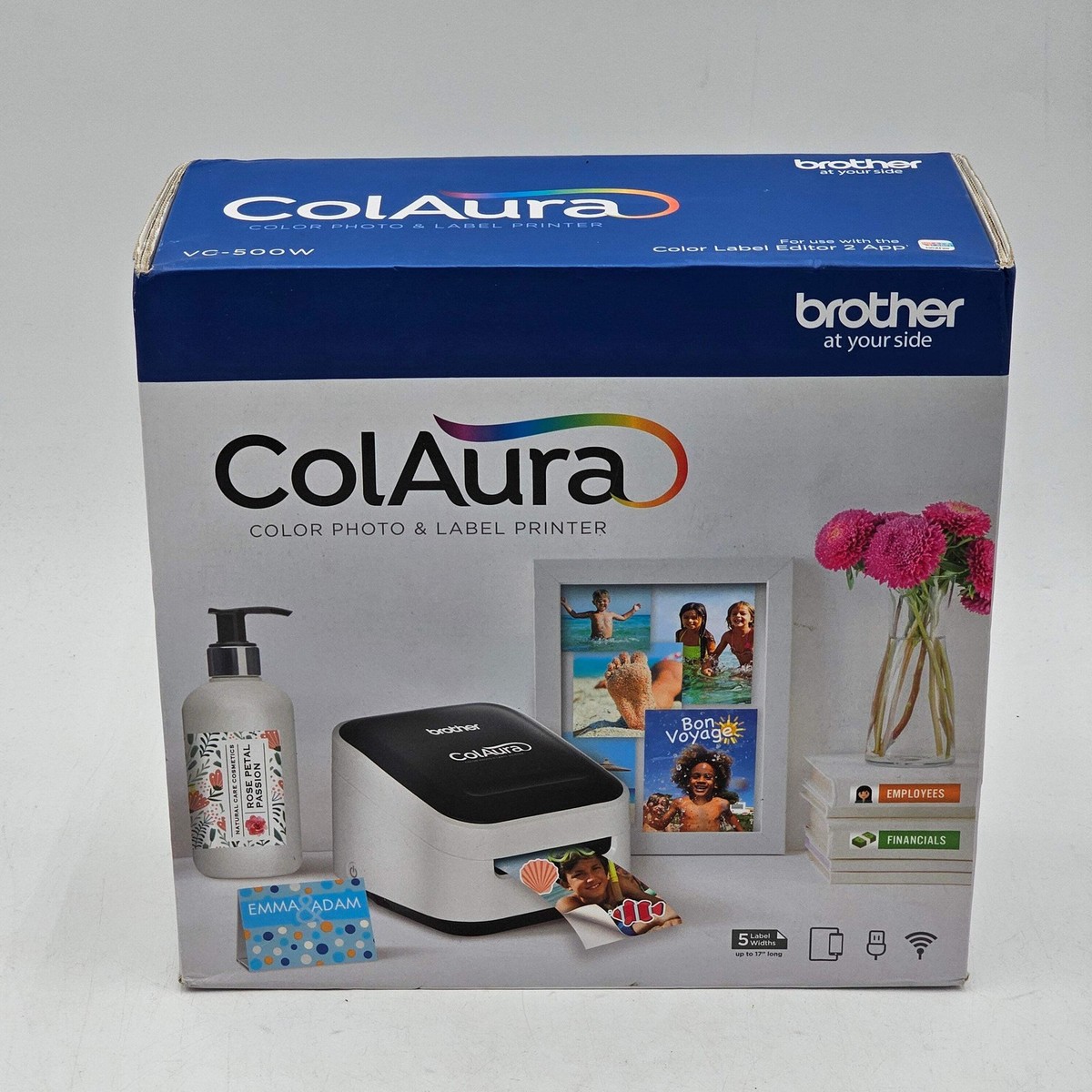 オフィス用品 brother VC-500W Brother VC-500W Desktop Colour Label Printer