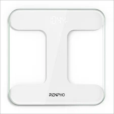 RENPHO Bathroom Scale for Body Weight, Highly Accurate Digital White 