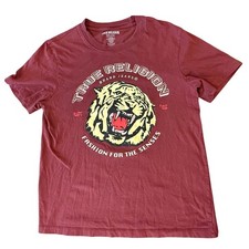 Vtg TRUE RELIGION Bling Tee T-Shirt size M Re...