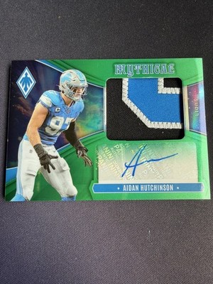 2025 Phoenix Aidan Hutchinson Mythical Materials Auto Green Prizm #/25 #MMA-AHN