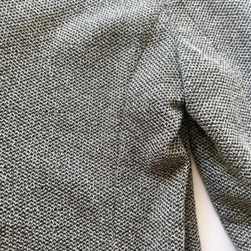 Blazer Zara uomo destrutturato 2 bottoni grigio maglia misto cotone penna slot US46 alto - Foto 7 di 12