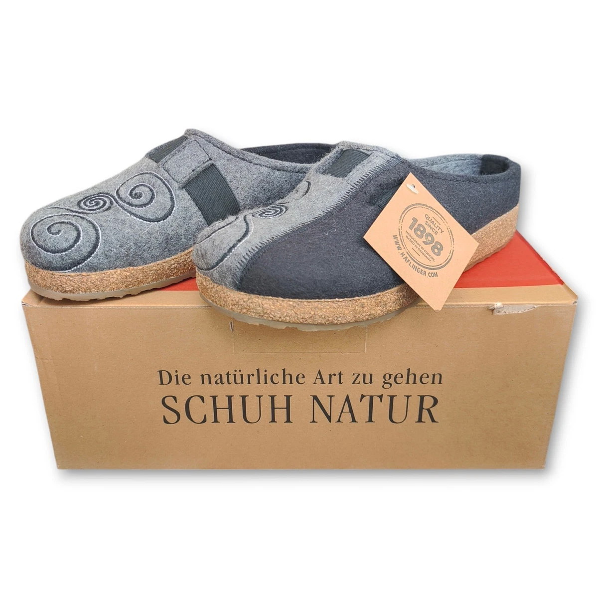 Pantofole Donna Haflinger Grizzly Wave – In Lana 100%, Feltro, Suola EVA, Comode E Calde