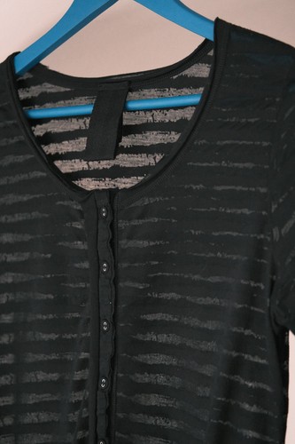Rundholz Women's Black Cotton Asymmetric Light Jumper Size L - Picture 6 of 11