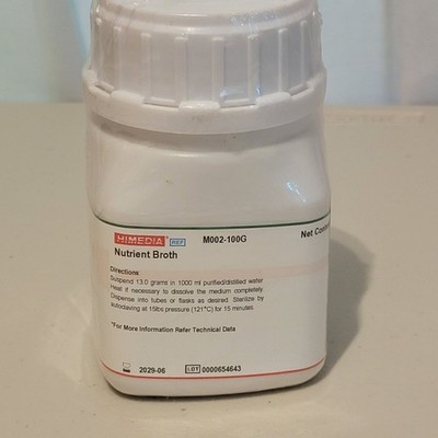 HIMEDIA Nutrient Broth Culture Medium 100g M002-100G Microbiology Reagent Lab