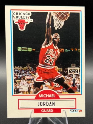 Michael Jordan 1990-91 Fleer Basketball Card #26 Chicago Bulls - 763