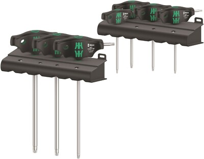Wera 467/7 HF Set 1 TORX  T-Handle Screwdriver Set With Rack 7 Piece 05023452001