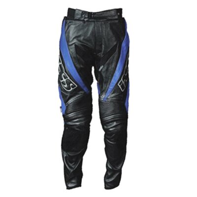 IXS Venom Evo Leather Motorcycle Jeans Black Blue