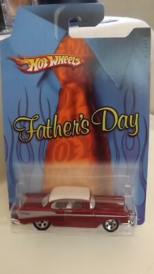 2009 Hotwheels Father's Day Red '57 Chevy Bel Air 1/64 Scale