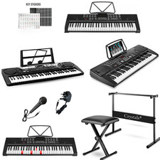 61 Keys Piano Keyboard Bundle & With Stand Chair Accessories -  4 Different Type