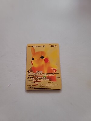 ebay pokemon gold cards Metal Card Solid Gold Pokemon Cards |