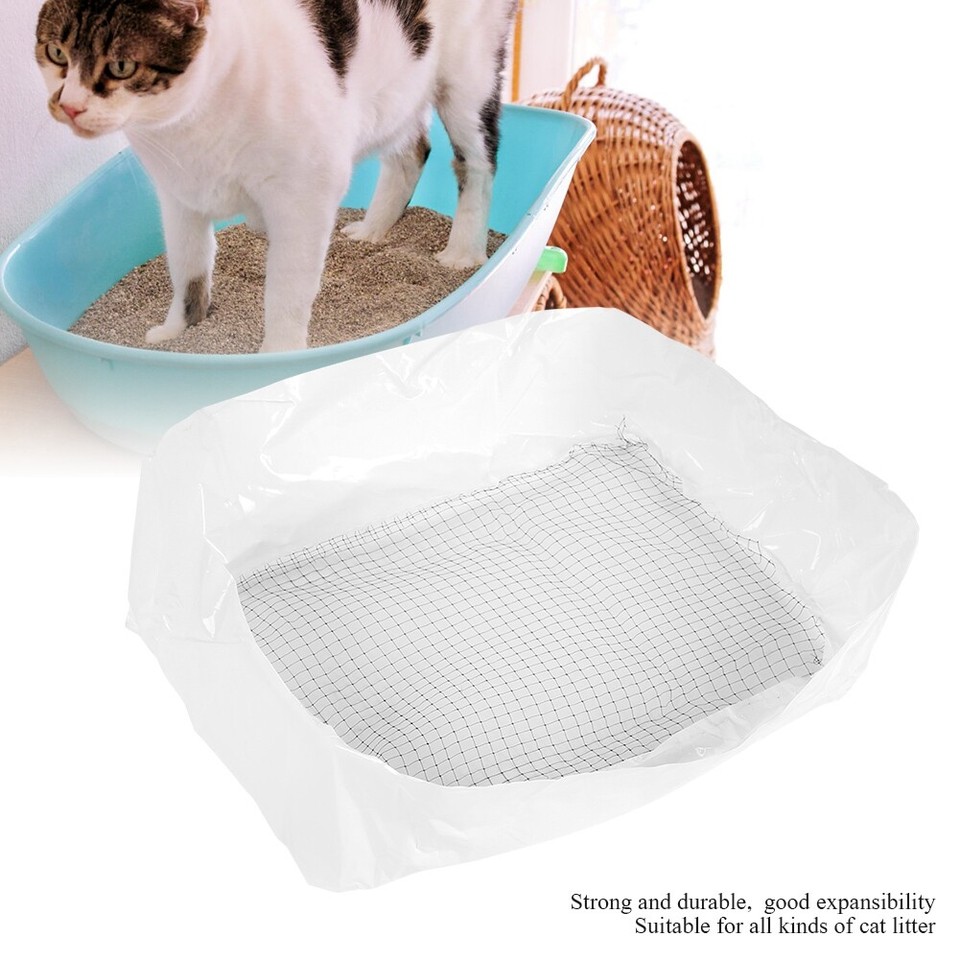 10Pcs/set Cat Litter Box Liner Tray Reusable Strong Pet Lifter Sifter